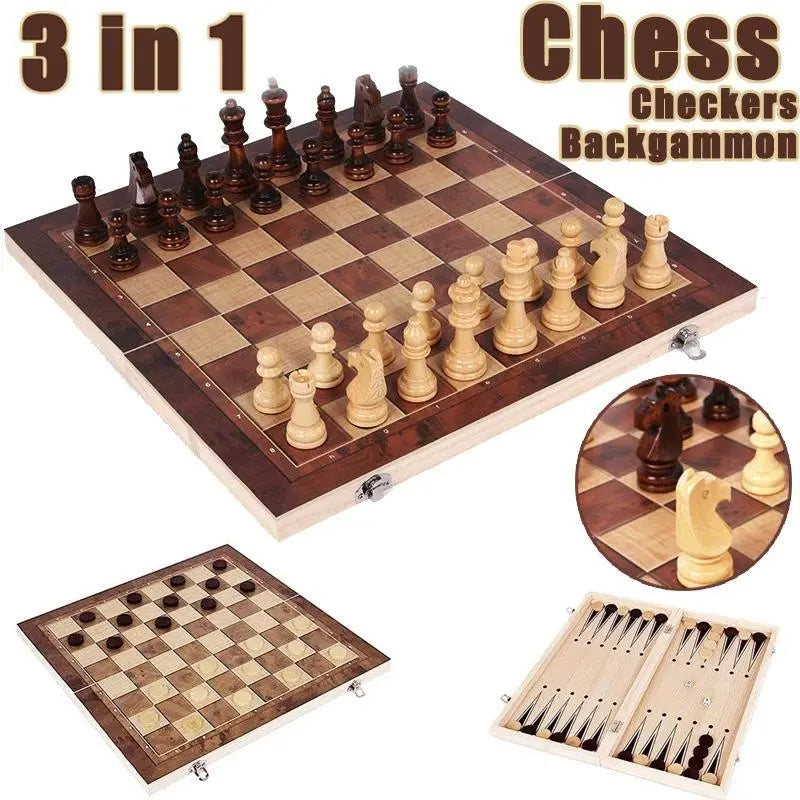 3 in 1 Chess Board