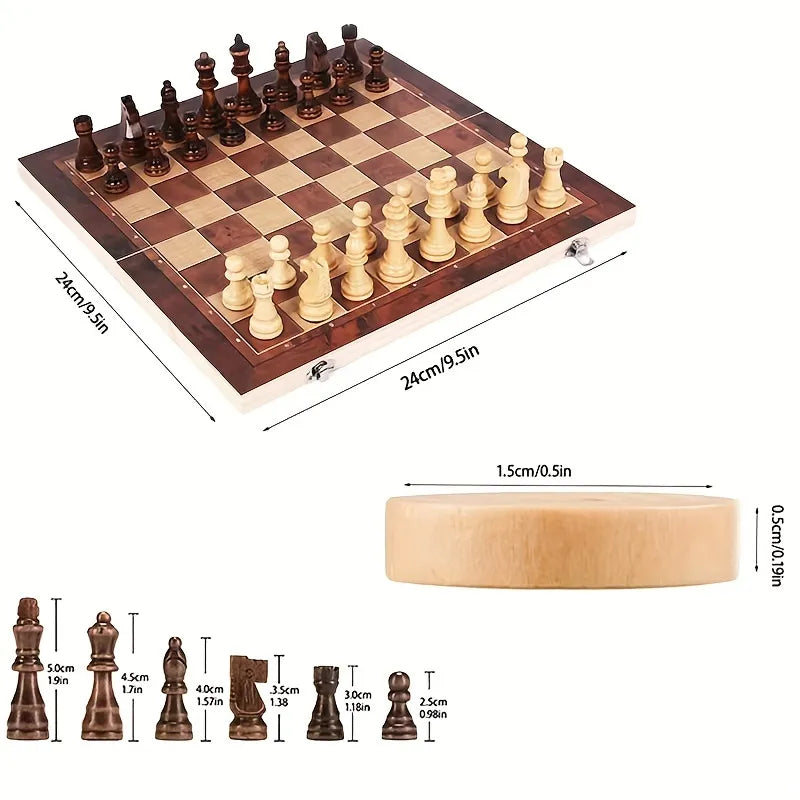 3 in 1 Chess Board