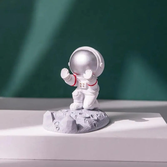 Support Astronaut Phone Holder - Silver