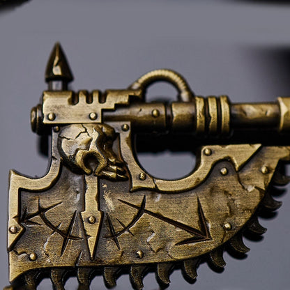 Chaos Chainsaw Axe Key Ring