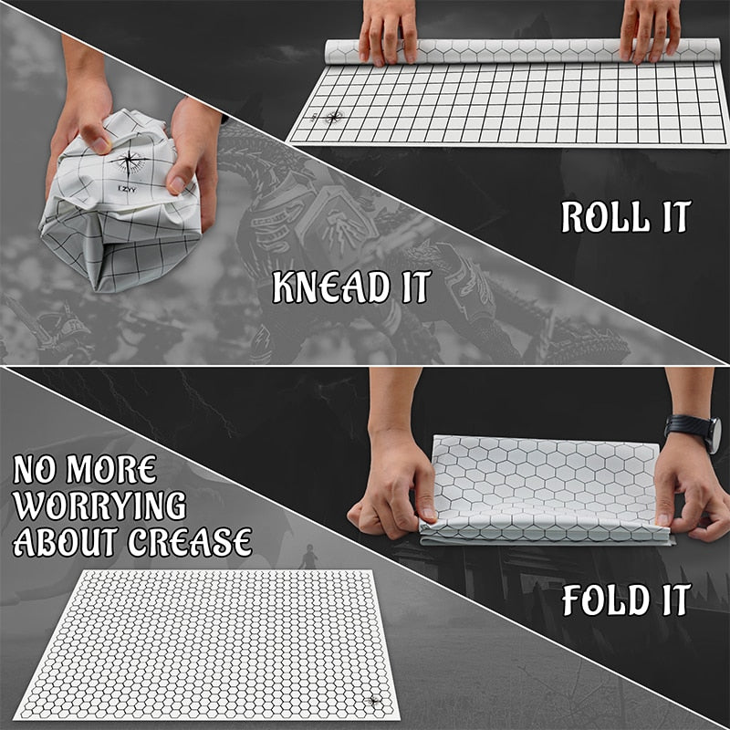 Square & Hex Double-Sided Battle Mat