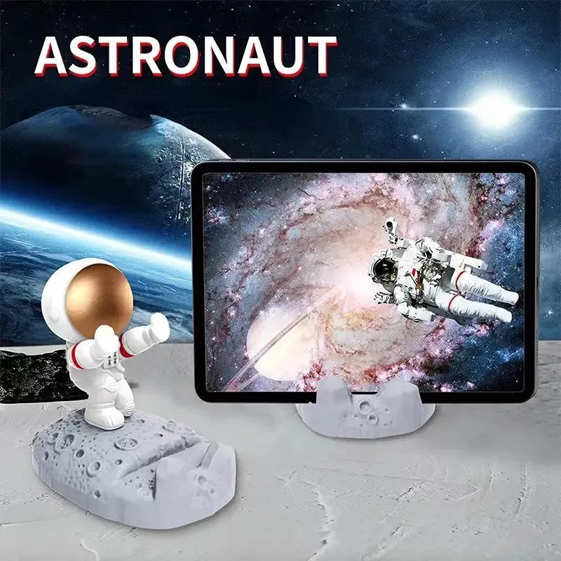 Support Astronaut Phone Holder - Gold