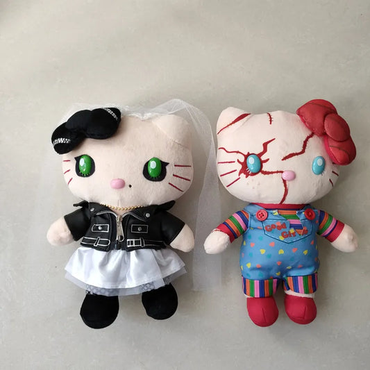Hello Kitty Chucky & Tiffany Plush Set