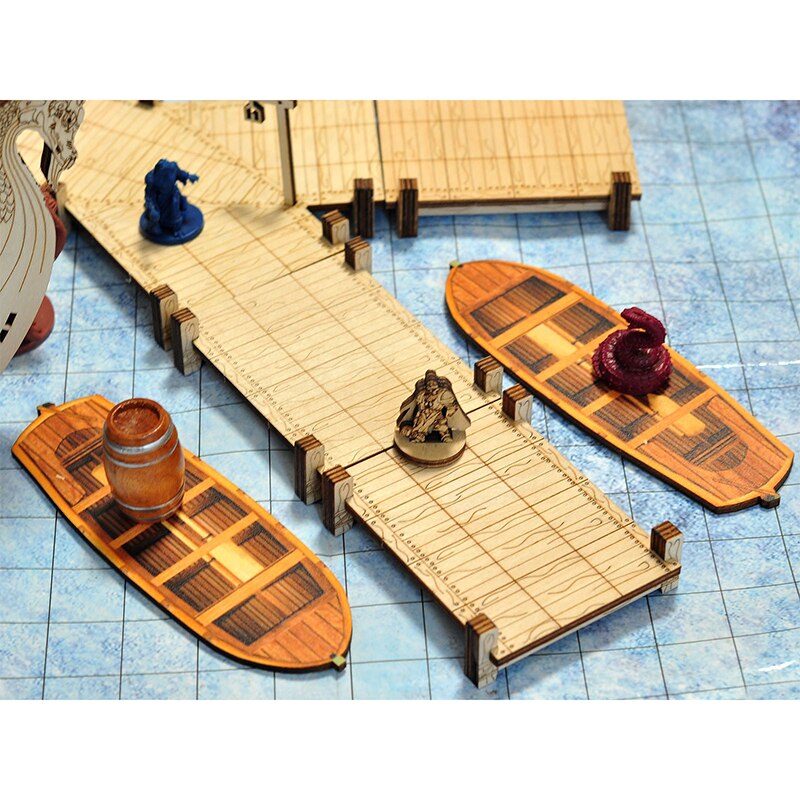 Printed Top Rowboats - Set of 2